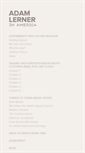 Mobile Screenshot of adamlernerinamerica.com