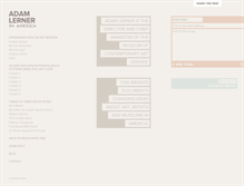 Tablet Screenshot of adamlernerinamerica.com